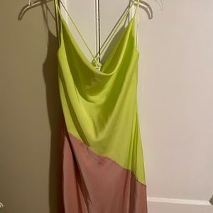 Silk Cushnie asymmetric midi length dress